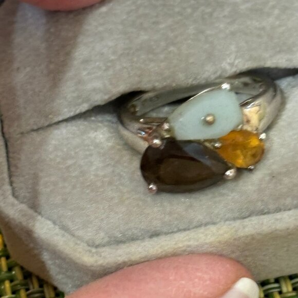 Michelle Albala Multi Gemstone 925 Ladies Ring - Picture 3 of 13